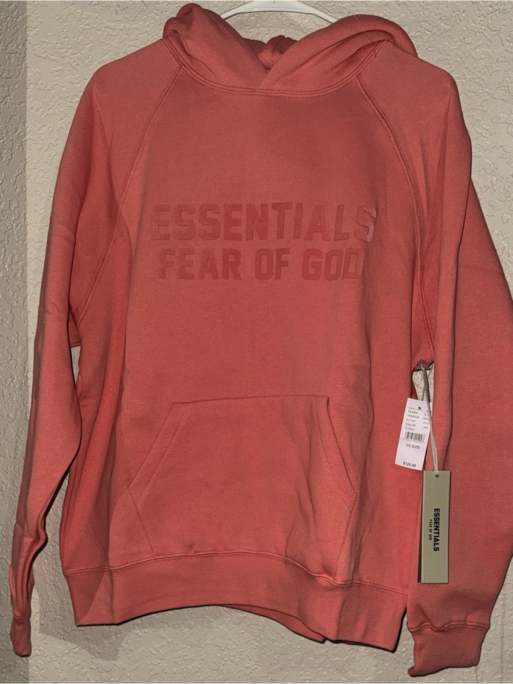 Essentials Coral Crewneck Hoodie